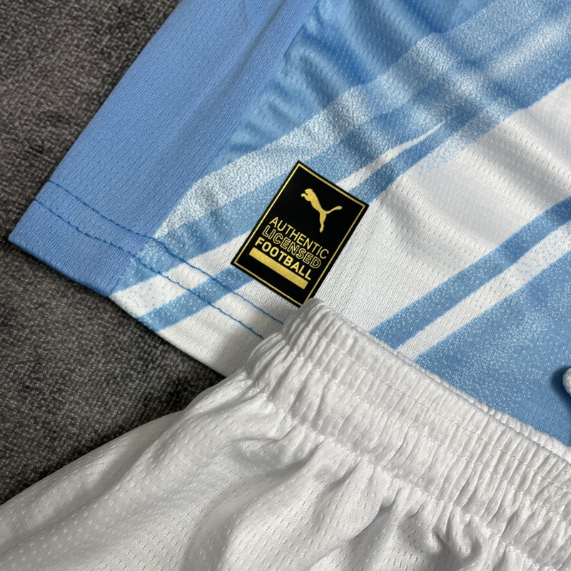 Conjunto Infantil Manchester City Titular 25/26 - Azul