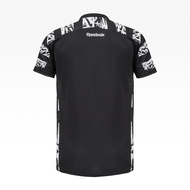 Camisa Botafogo Pré-Jogo 25/26 - Torcedor Reebok Masculino - Preto