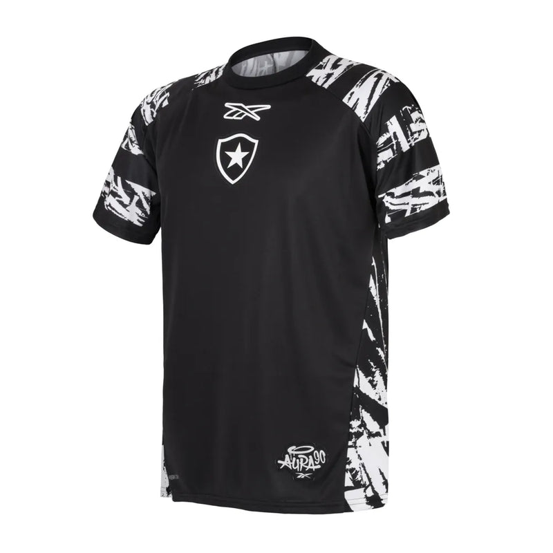 Camisa Botafogo Pré-Jogo 25/26 - Torcedor Reebok Masculino - Preto