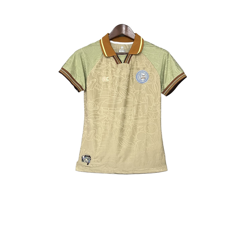 Camisa Bahia Edição Especial 25/26 - Versão Feminina Baby Look Bege