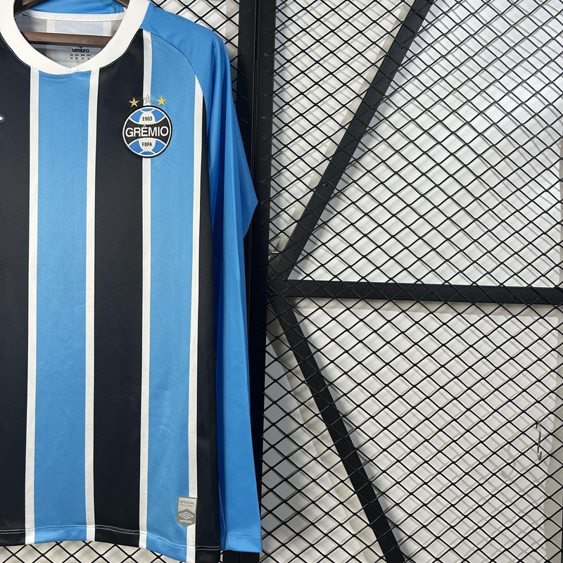 Camisa Grêmio Titular 25/26 - Versão Manga Longa