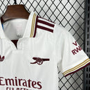 Conjunto Arsenal 25/26 away - Branco e vermelho