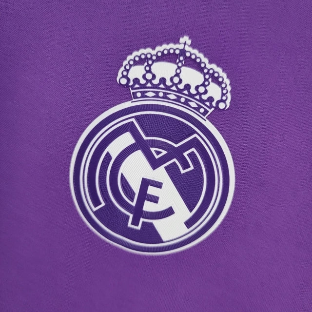 Camisa Retrô Real Madrid II Away Adidas 2016/17 Masculino Roxo
