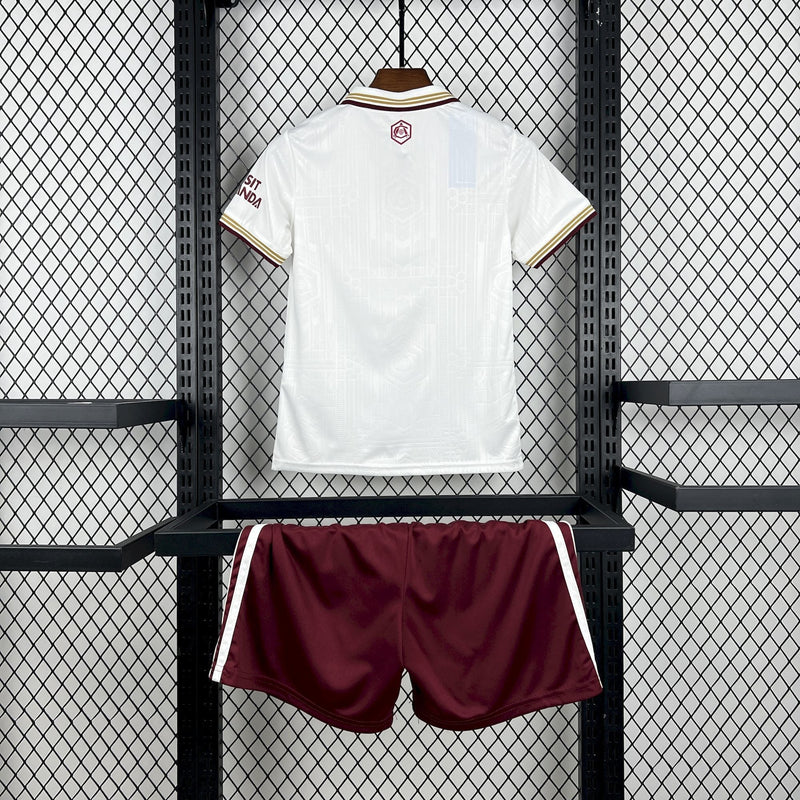 Conjunto Arsenal 25/26 away - Branco e vermelho