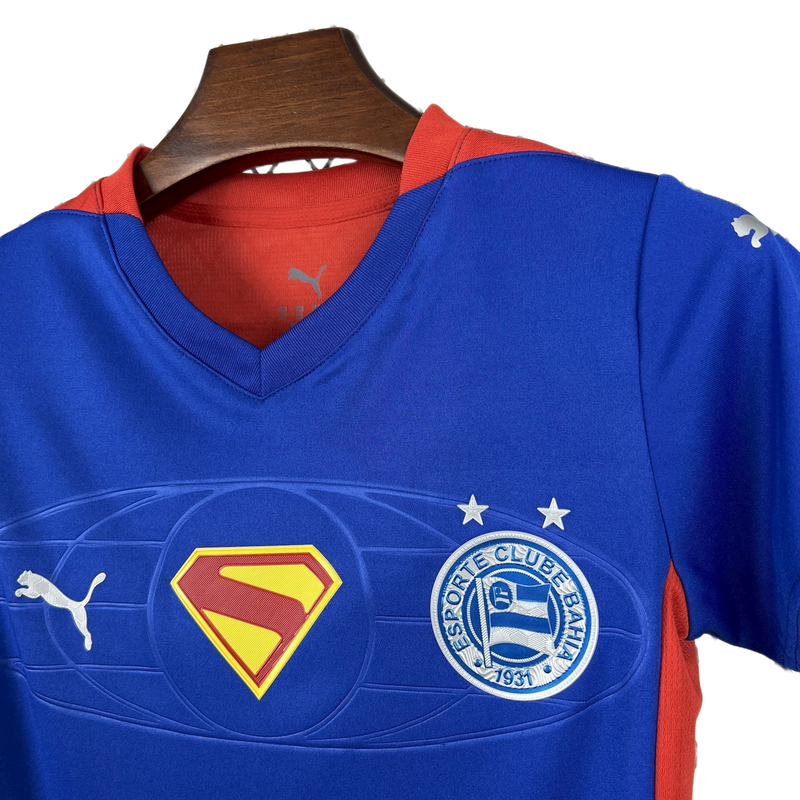 Conjunto Infantil Bahia Edição Especial 25/26 - Superman Vermelho e Azul
