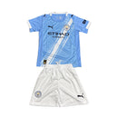 Conjunto Infantil Manchester City Titular 25/26 - Azul