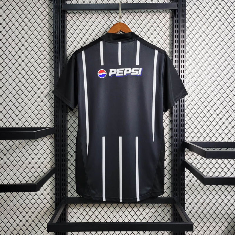 Camisa Corinthians Titular 2004 - Versão Retrô Preta Pepsi Twist