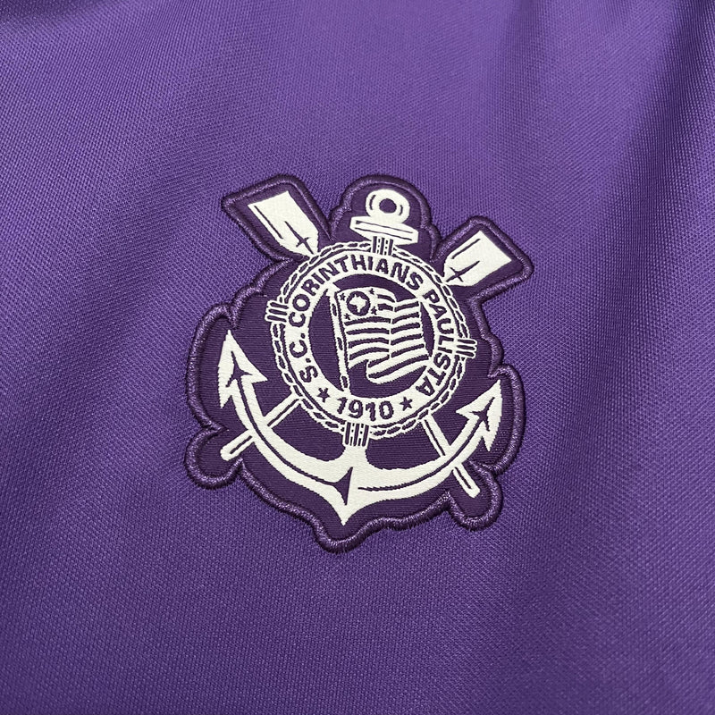 Camisa Corinthians de Treino 25/26 - Versão Feminina Baby Look Roxa