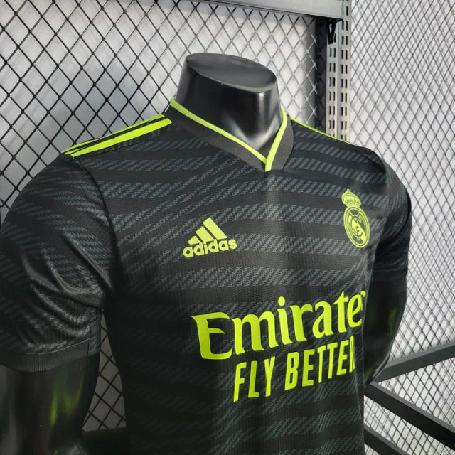 Camisa Real Madrid Third 22/23 Jogador Adidas Masculina - Preta