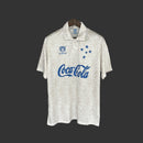 Camisa Cruzeiro Fora 93/94 - Versão Retrô Coca-Cola Branca