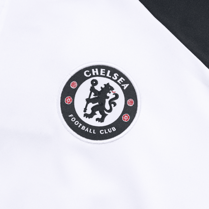 Conjunto Agasalho Jaqueta e Calça Chelsea 25/26 Treino Branco Masculino