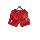 Shorts NBA Miami Heat 23/24 Casual - Nike - Vermelho - Branco - Preto