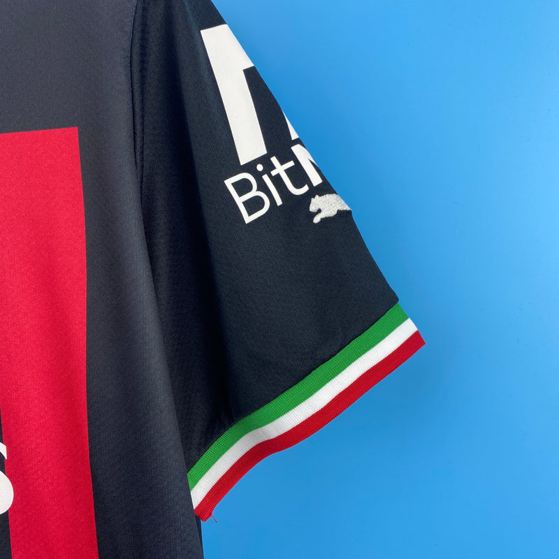 Camisa Milan Home 22/23 - Vermelho e Preto