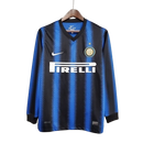 Camisa Inter de Milão Retrô 2010 Manga Longa Azul e Preta - Nike