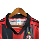 Camisa Retrô Milan I Home 1998/99 Masculino Vermelho e Preto