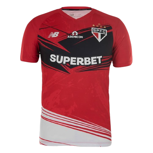 Camisa São Paulo Goleiro 25/26 Vermelha - NB Torcedor Masculina Lançamento