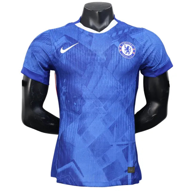Camisa Chelsea Titular 2025/26 - Versão Jogador Azul