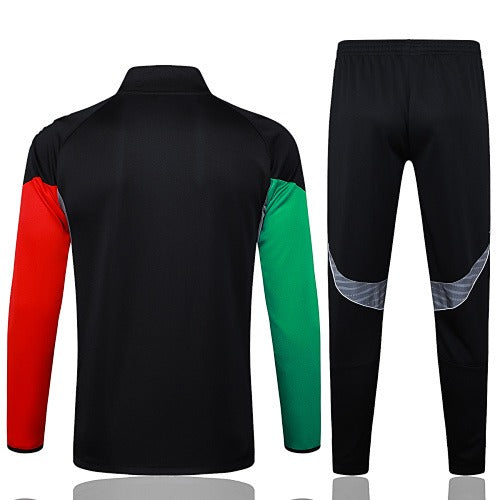 Conjunto de Treino Arsenal 25/26 - Preto e Vermelho