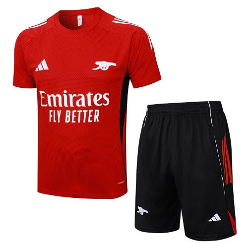 Conjunto de Treino Arsenal 25/26 - Blusa+Short Vermelho