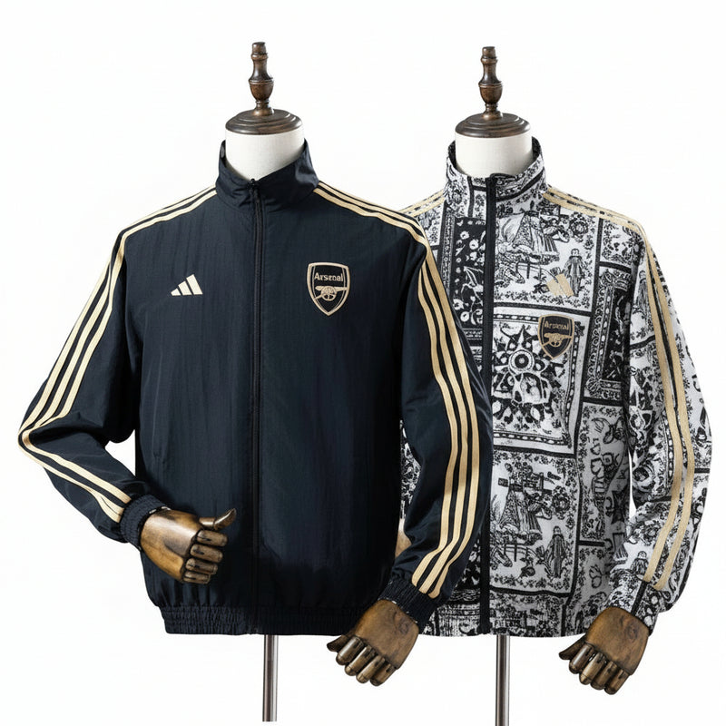 Jaqueta Corta-Vento Arsenal 25/26 - Dupla Face
